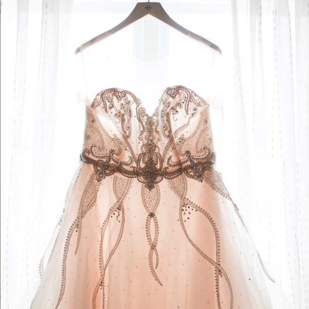 Alvina Valenta Blush Wedding Dress style 9616